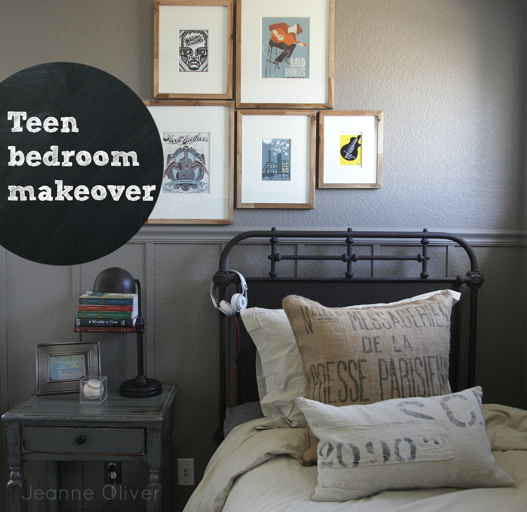 Teen Boy Bedroom Makeover {before and after}