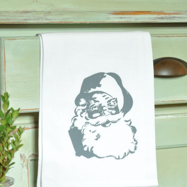 Handmade Santa dishtowel