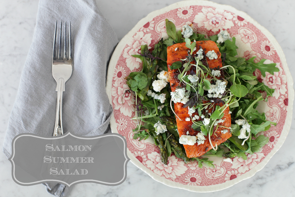 In The Kitchen {Salmon Summer Salad}