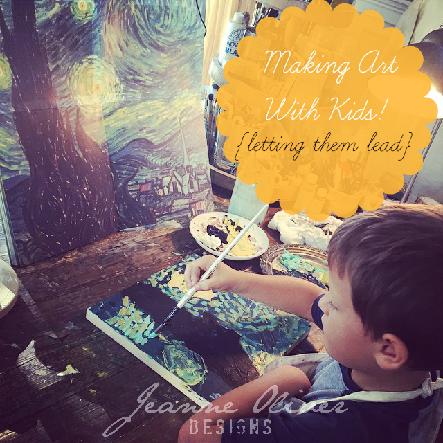 Making Art With Children {Letting Them Lead}