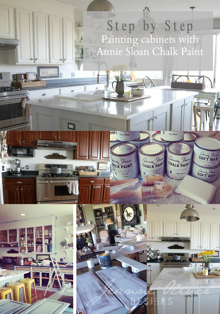 Step By Step Kitchen Cabinet Painting With Annie Sloan Chalk Paint Jeanne Oliver