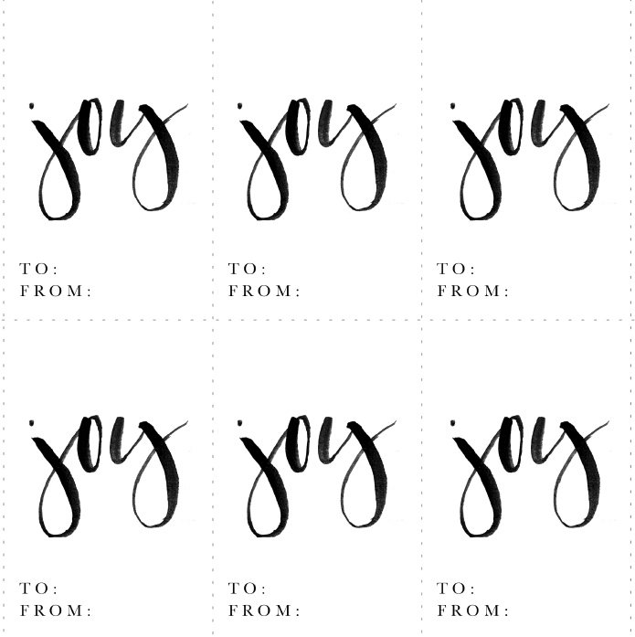 free black and white printable christmas gift tags