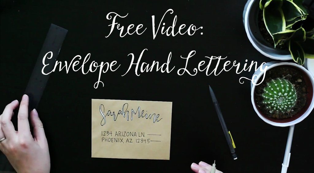 Free Envelope Hand Lettering Video!