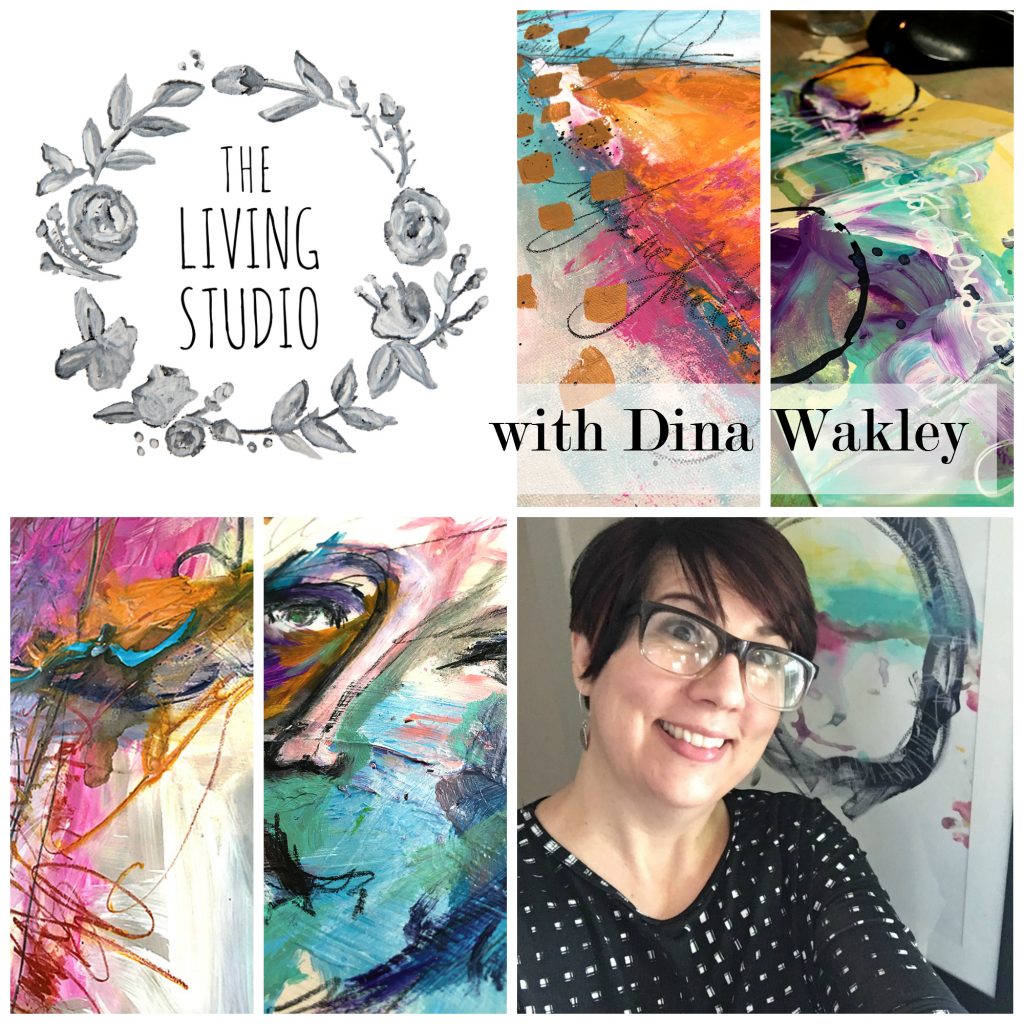 Art made at Dina Wakley workshop, I was lucky enough to att…