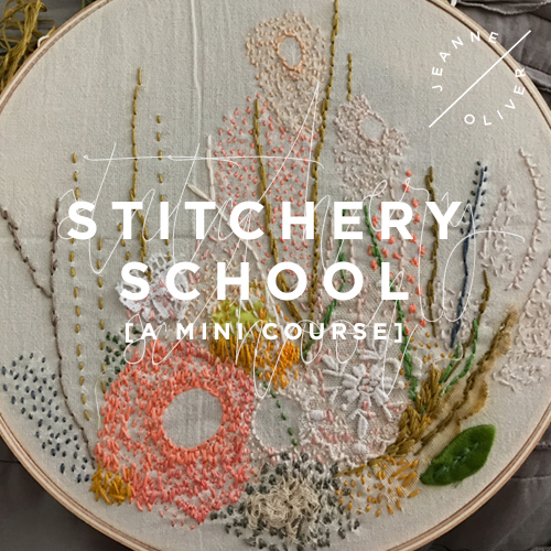 Stitchery School a Mini Course | Instantly Available