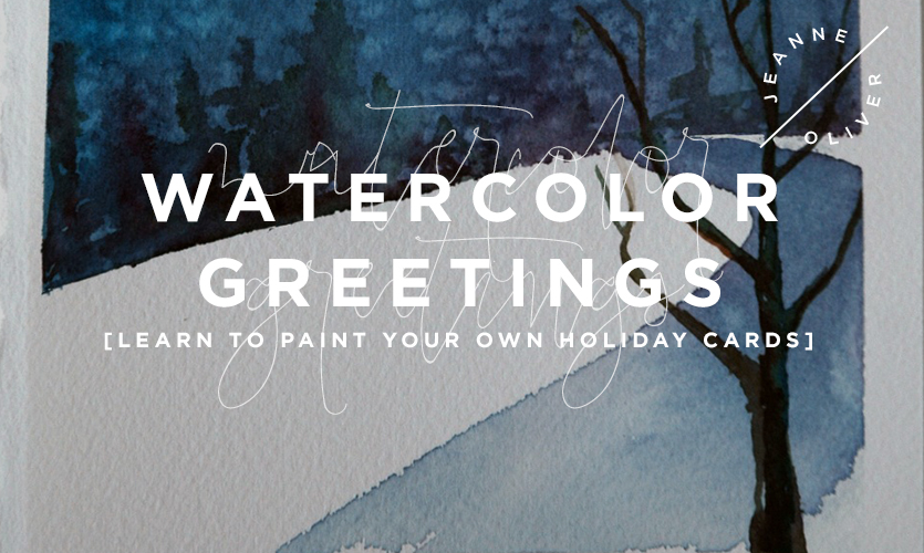 Watercolor Greetings: Learn to Paint Your Own Holiday Cards with Courtney Khail course image