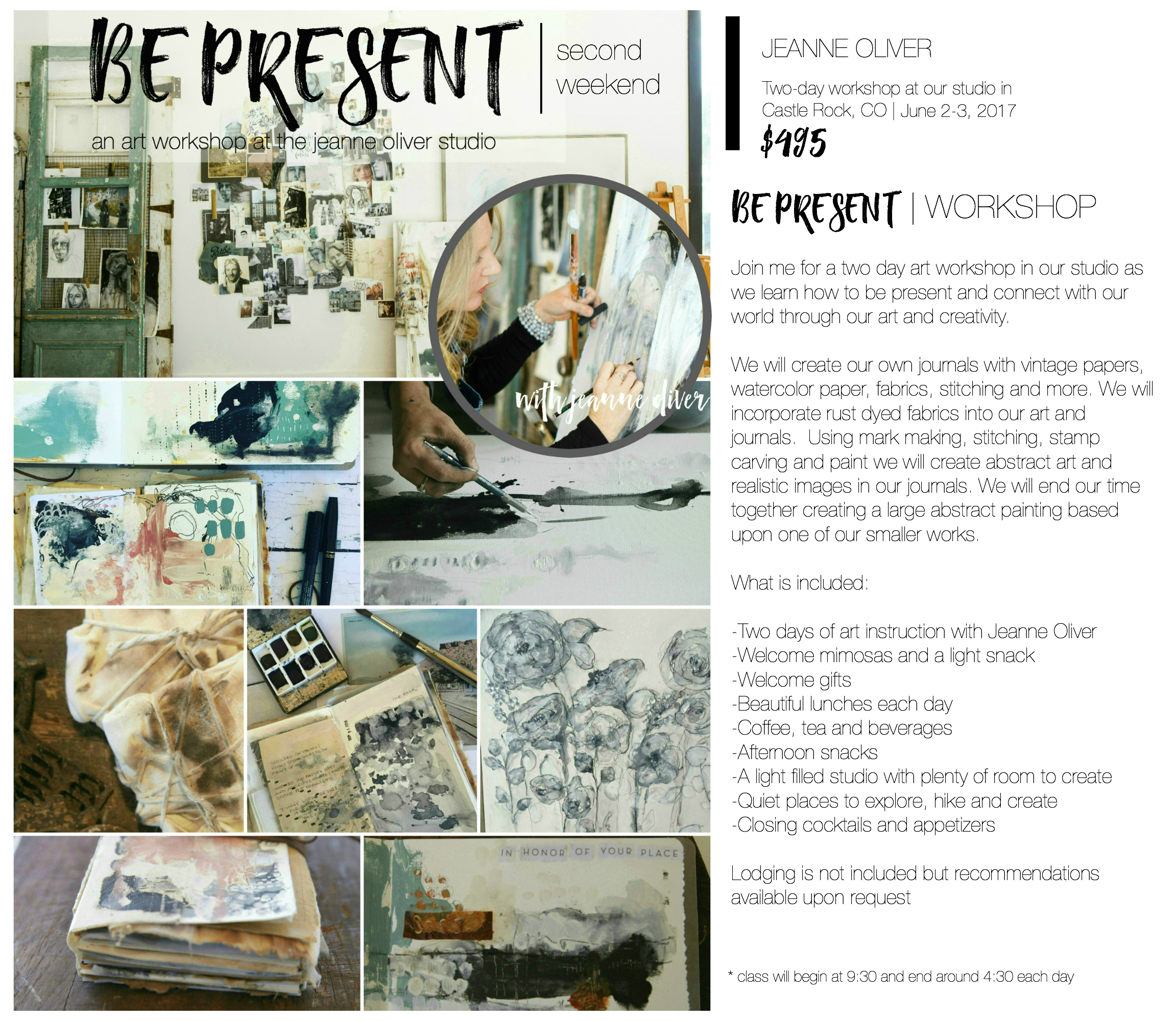 We Are Opening Up a Second Weekend | Live BE PRESENT Workshop In Our Studio!