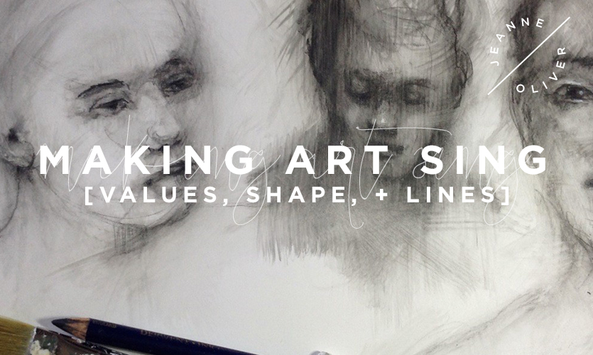 Making Art Sing: Values, Shape and Lines with Julie Johnson
