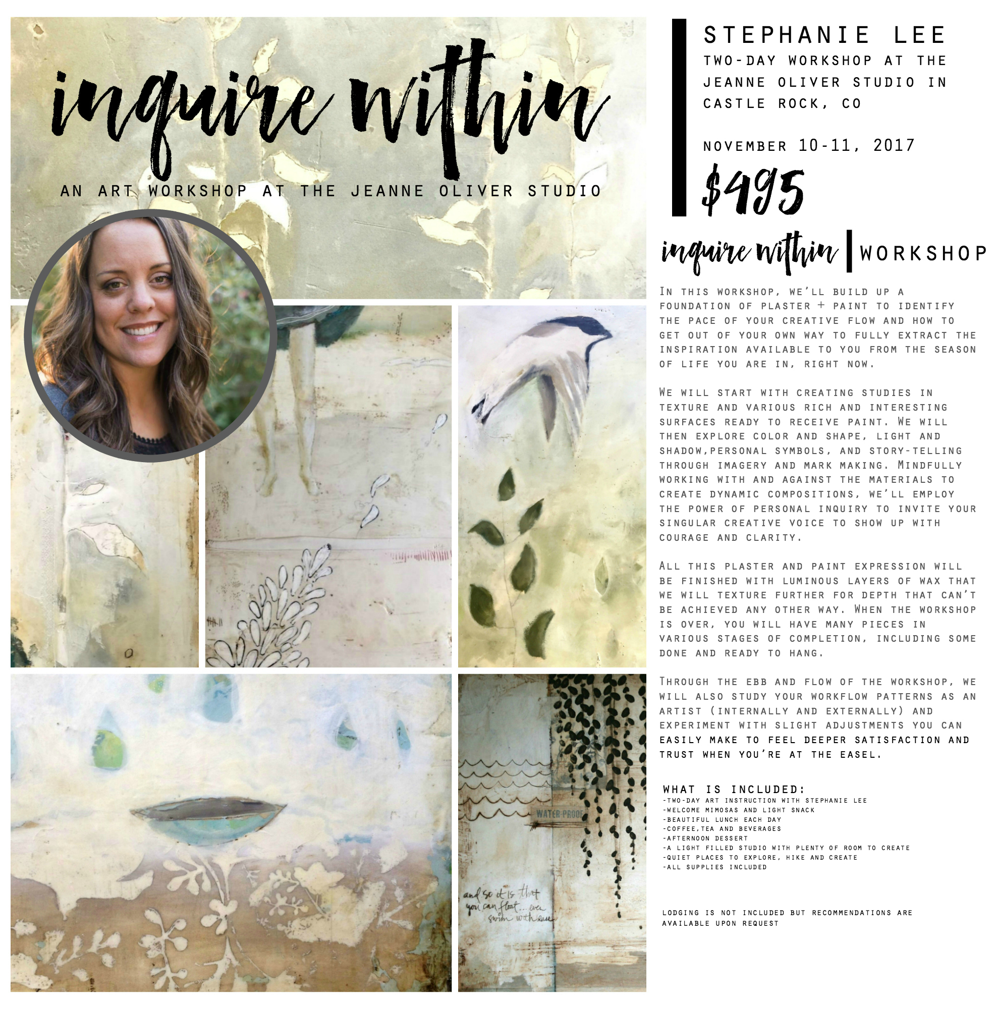 Stephanie Lee Encaustic Workshop | Jeanne Oliver Studio