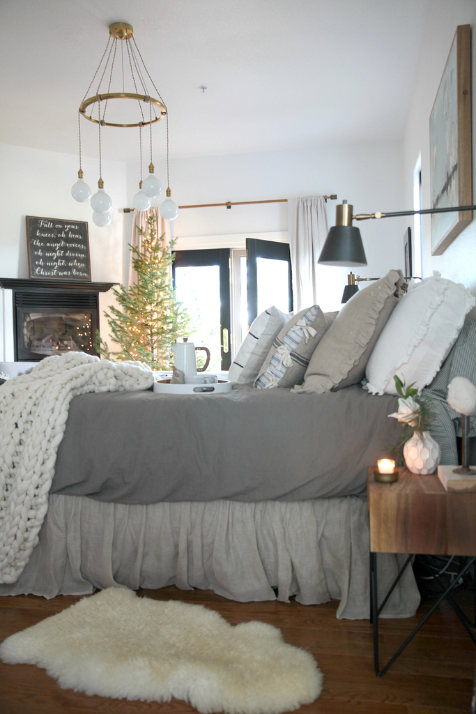 A Simple & Cozy Christmas Master Bedroom - Valley + Birch