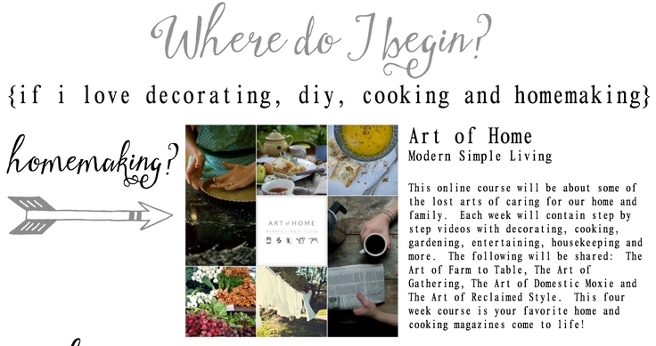 Where Do I Begin? {if I love decorating, diy, cooking and homemaking}