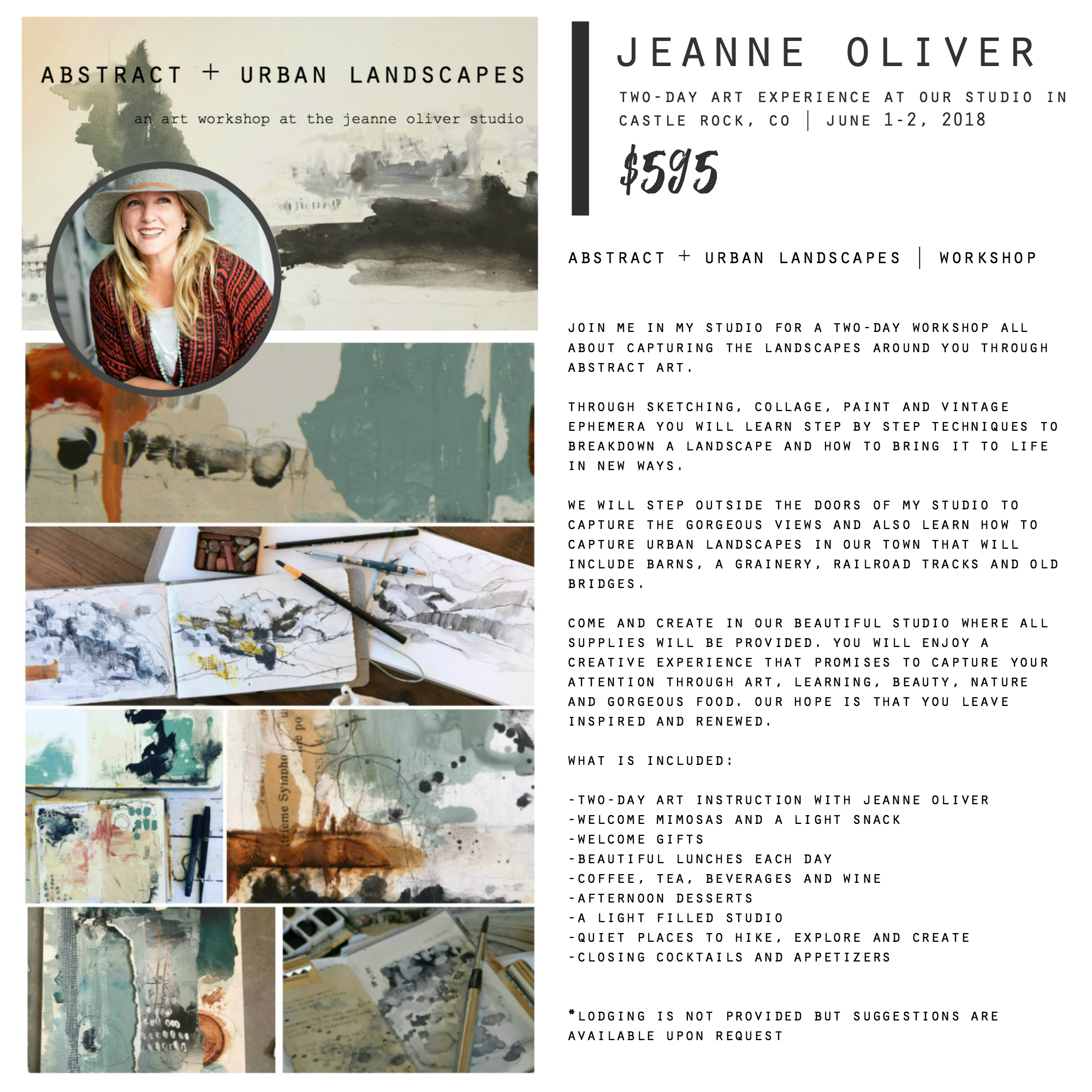 Abstract + Urban Landscapes LIVE Workshop | Jeanne Oliver Studio