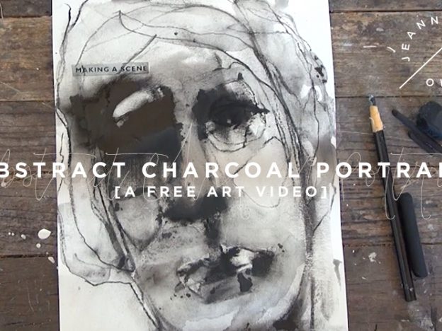 Free Art Video: Abstract Charcoal Portrait with Jeanne Oliver course image