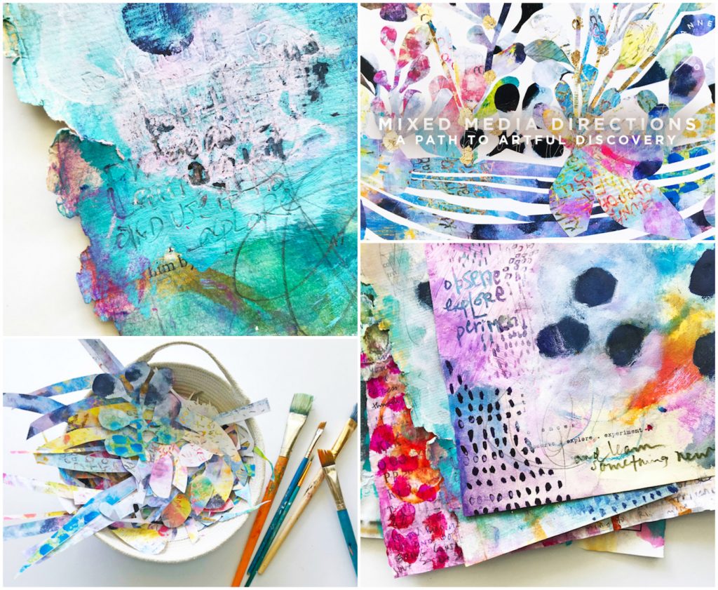 Mixed Media Art Journal Page by Rae Missigman 