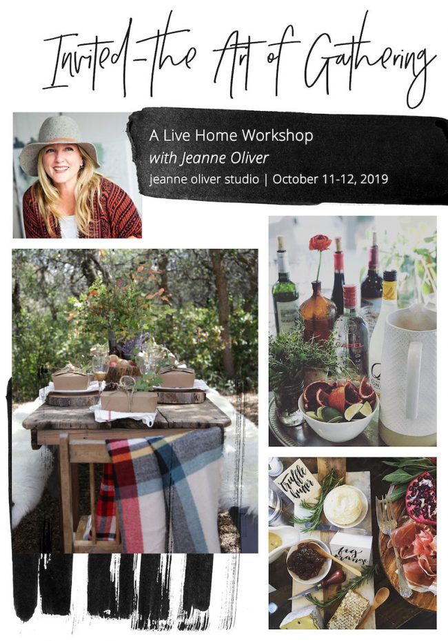 Invited a Live Home Workshop with Jeanne Oliver