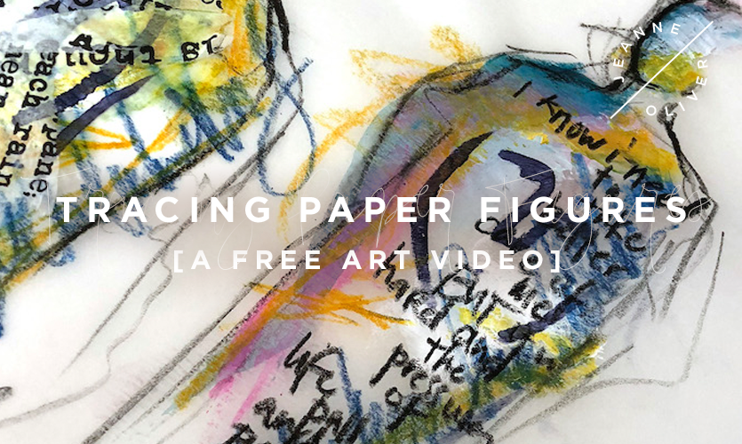 New Free Art Video |  Tracing Paper Figures with Dina Wakley