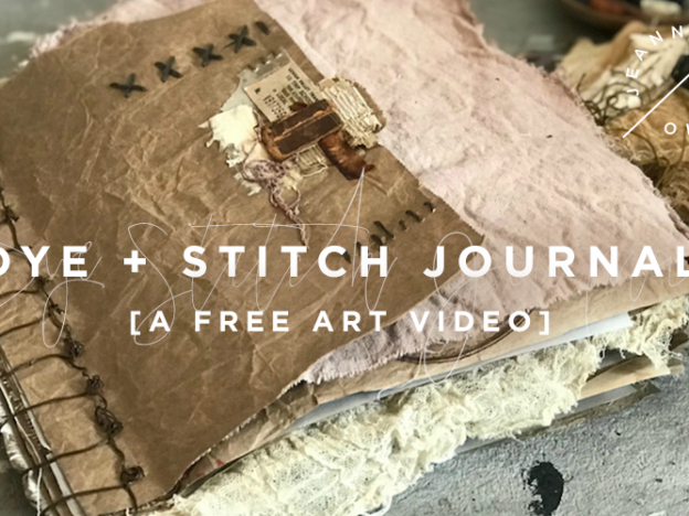 Free Art Video: Dye + Stitch Journal with Jeanne Oliver course image