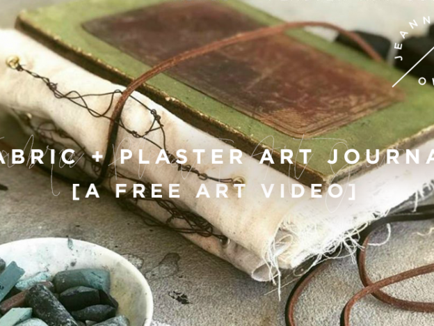 Free Art Video: Fabric + Plaster Art Journal with Jeanne Oliver course image