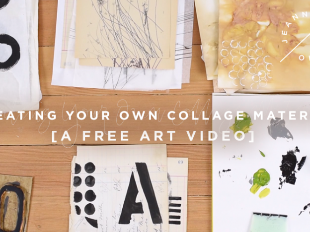 Free Art Video: Creating Your Own Collage Material with Leslie Rottner course image