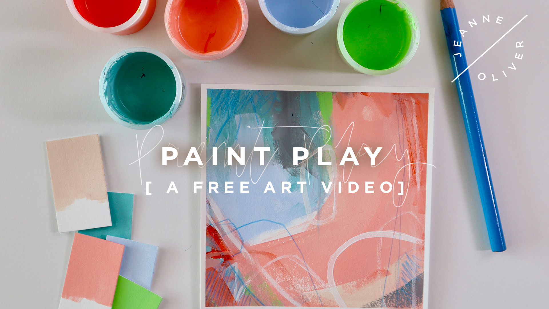 New Free Art Video | Paint Play with Carolina Della Valle