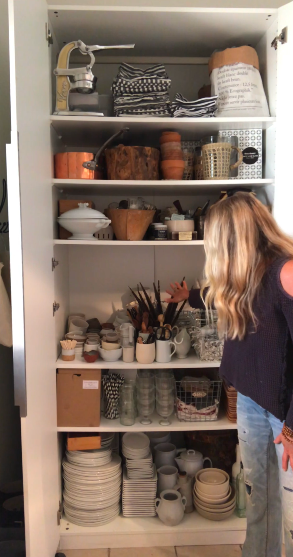 A Video of What is Inside our Entertaining Cabinets and Favorite Sources!