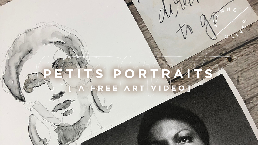 A Brand New Free Art Lesson | Petits Portrait with Renee Mueller
