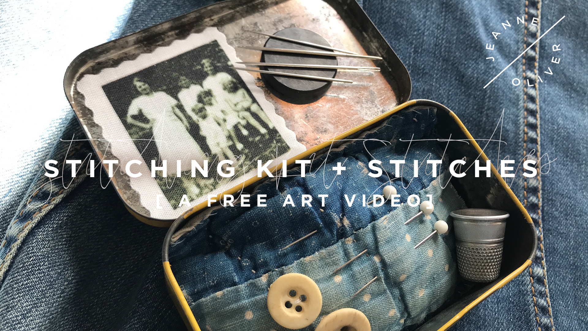 A Brand New Free Art Lesson | Stitching Kit + Stitches with Charlotte Lyons
