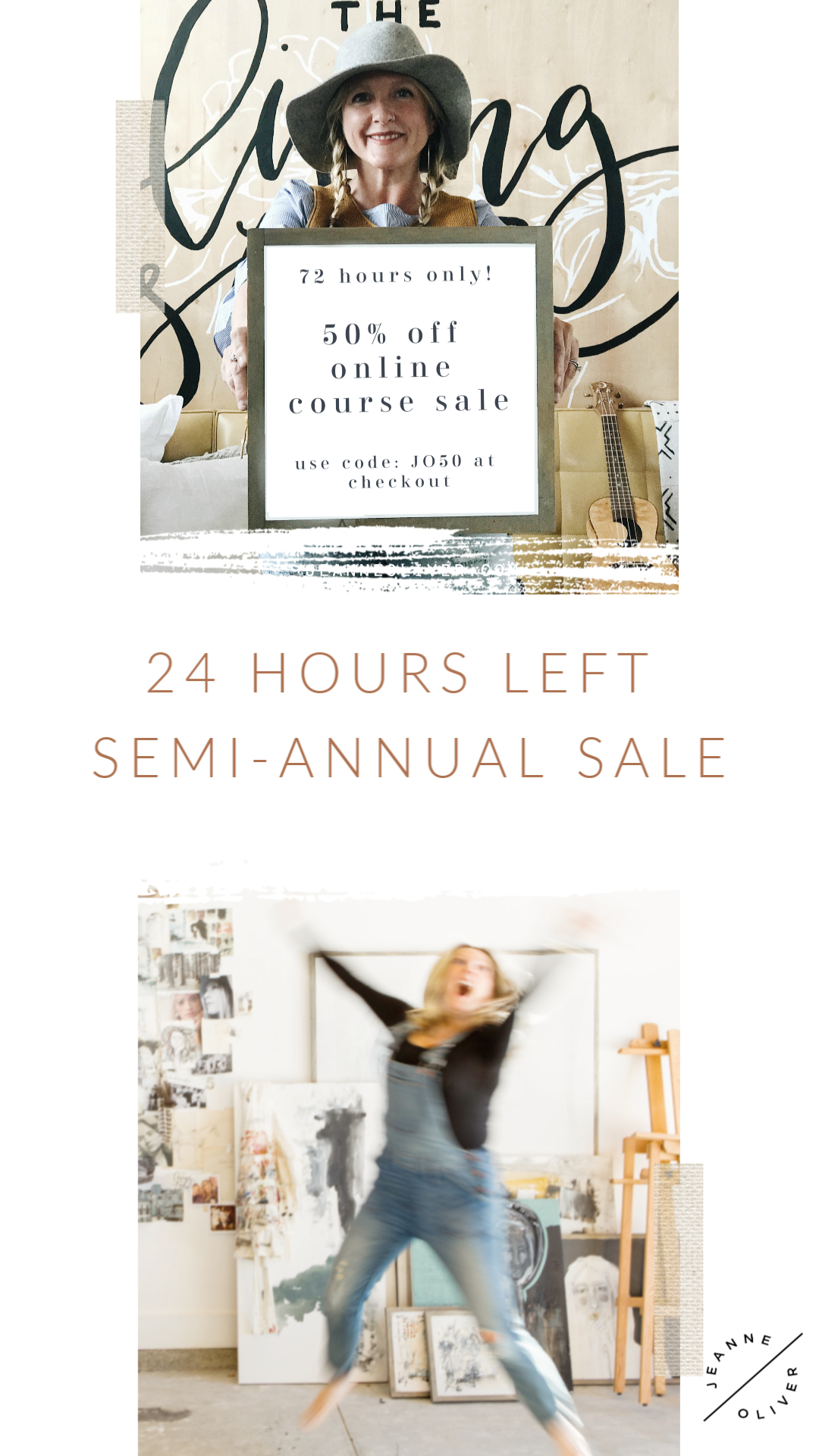 24 Hours Left | Semi-Annual 50% Off Sale on All Art + Lifestyle Online Courses