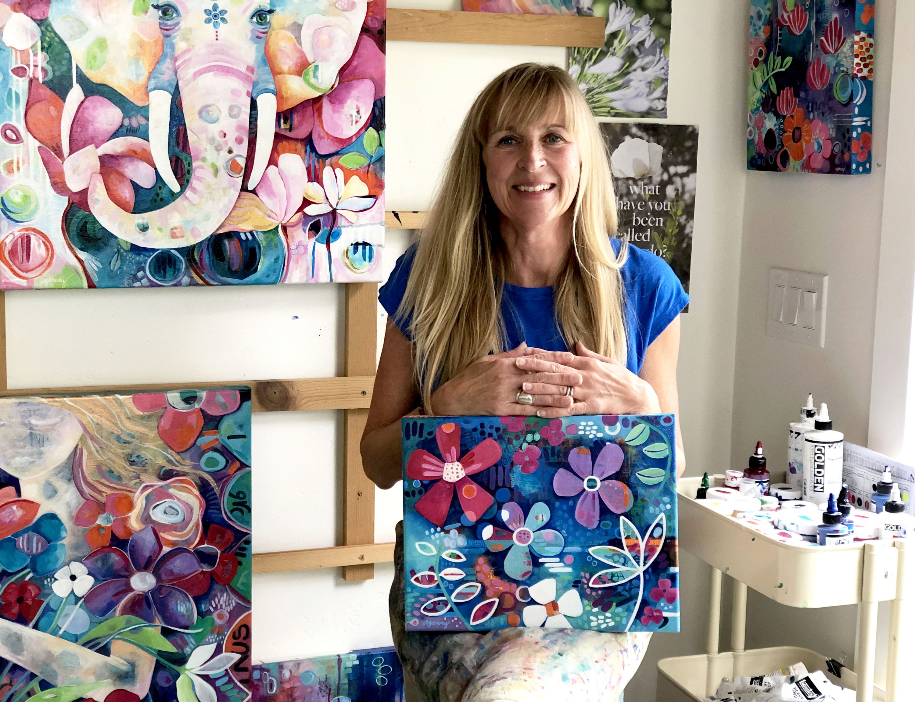 Instant Access  Colorful Joy with Andrea Garvey - Jeanne Oliver