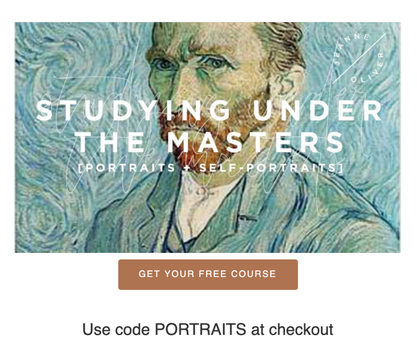 Come and get your free course! | Studying Under the Masters Portraits and Self-Portraits