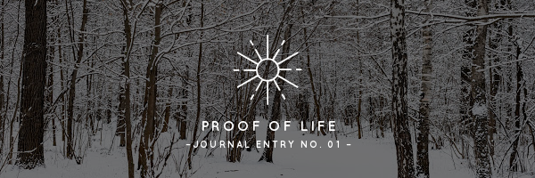 Proof of Life | Journal Entry No. 01