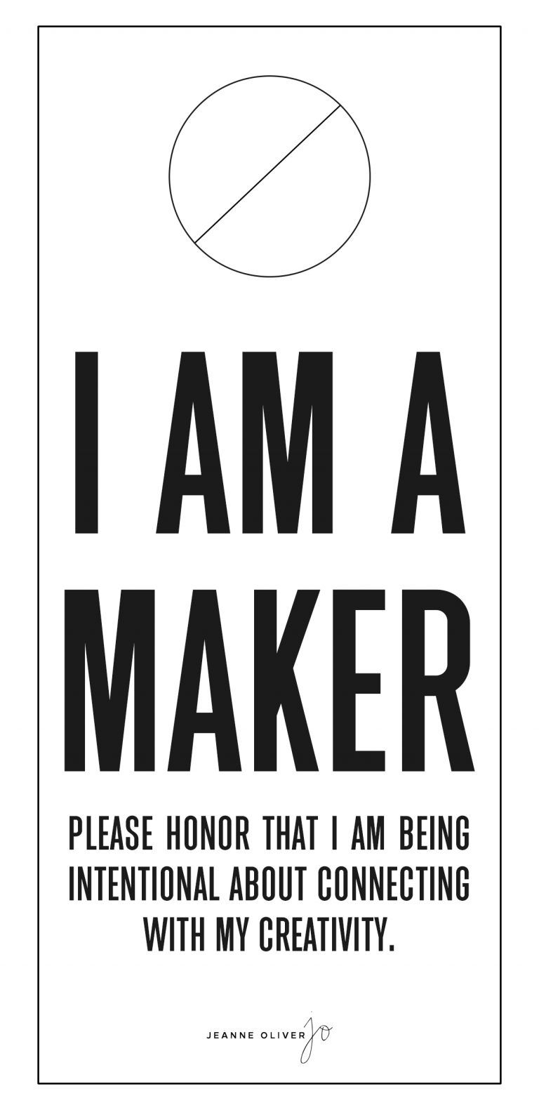 I Am a Maker - Jeanne Oliver