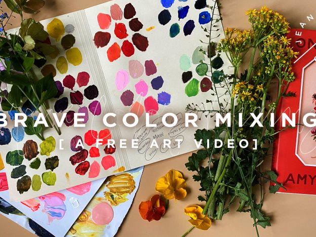 Free Art Video: Brave Color Mixing with	Hayley Morgan course image