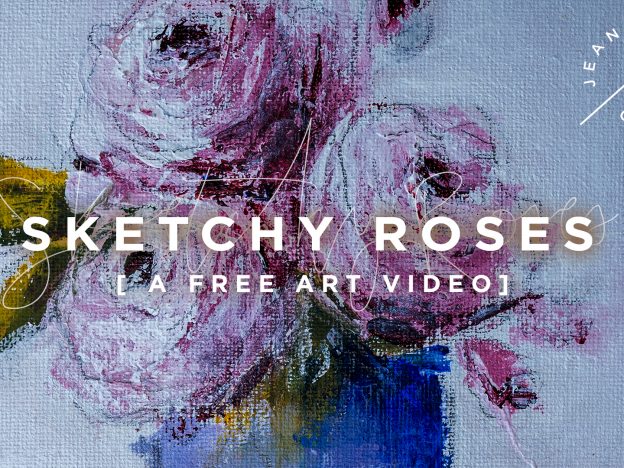 Free Art Video: Sketchy Roses with Mary Gregory course image