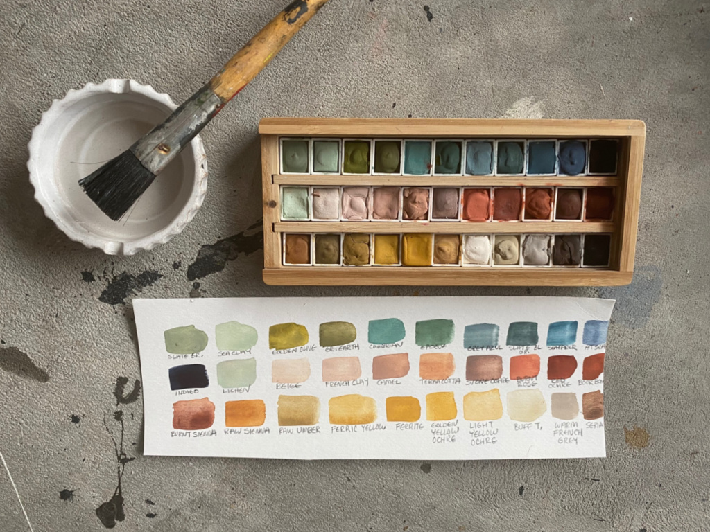Paper Casting Watercolor Paint Palette - 22 Colors