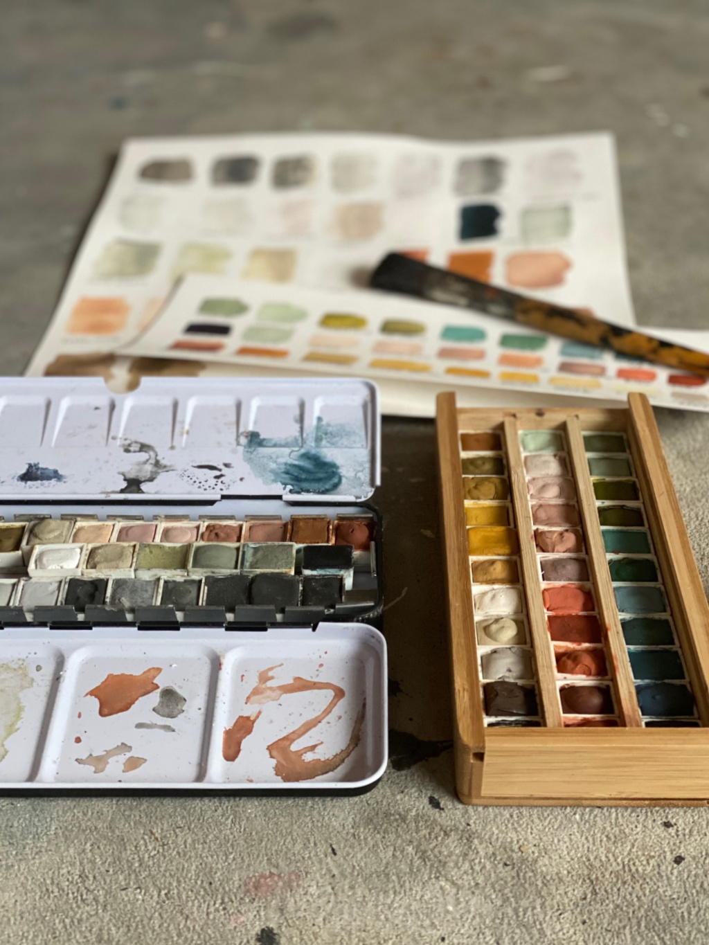 Setting up a new watercolor palette  Watercolor palette, Watercolor  pallet, Watercolor video