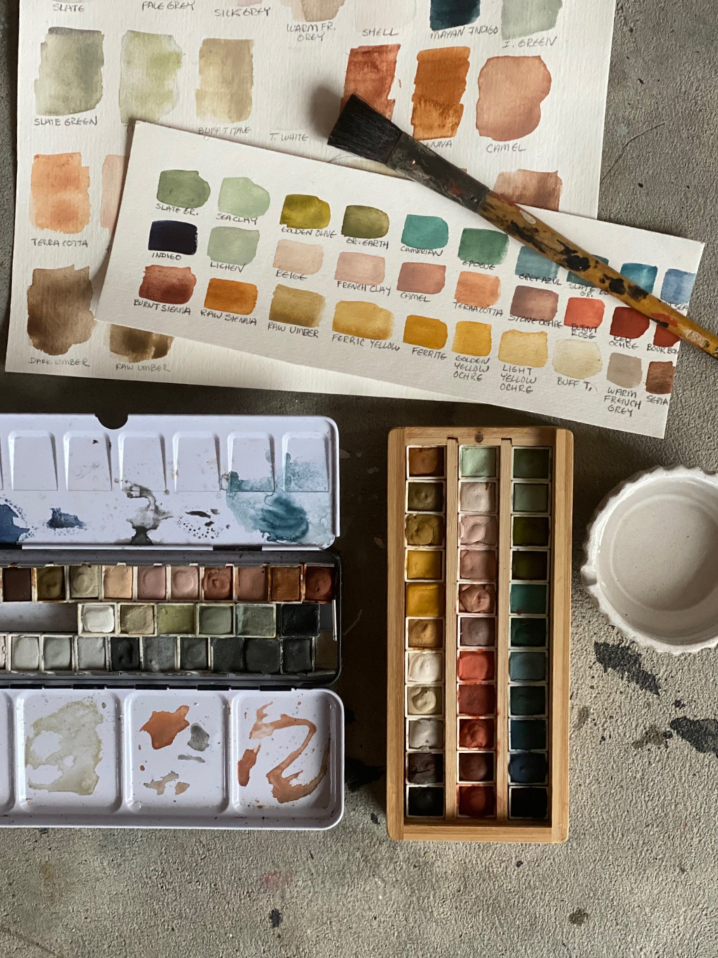 My Current Watercolor Palettes | Get the names and links