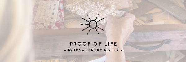 Proof of Life | Journal Entry No. 07