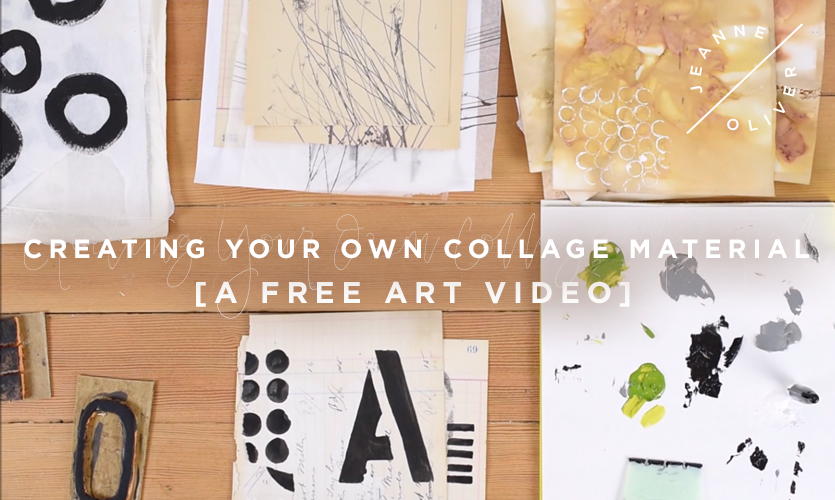 Free Art Video: Creating Your Own Collage Material with Leslie Rottner