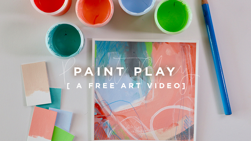 Free Art Video: Paint Play with Carolina Della Valle