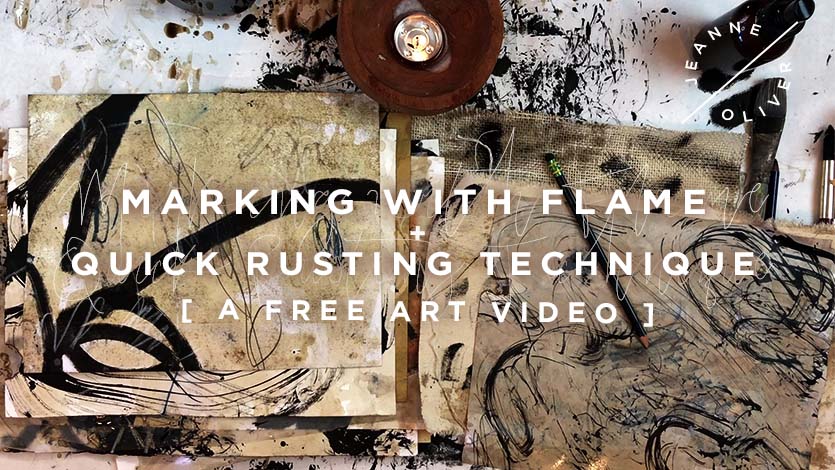 Free Art Video: Marking with Flame