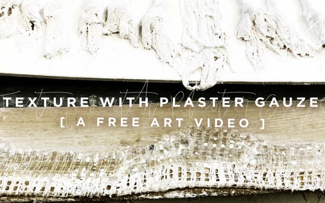 Free Art Video: Texture with Plaster Gauze with Stephanie Lee