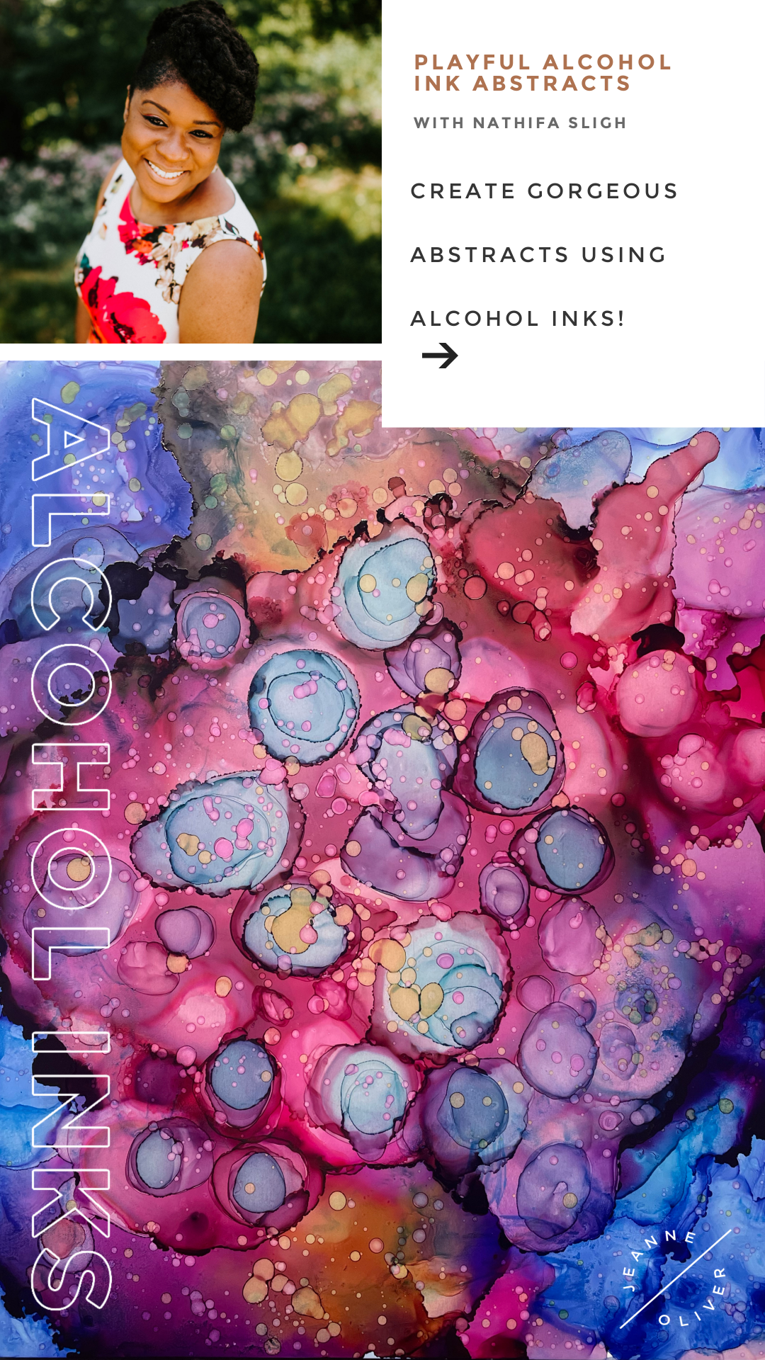 The Art of Alcohol Ink - Jeanne Oliver