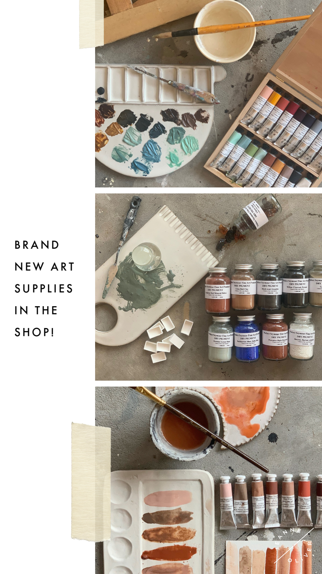Brand New Watercolor, Tempura, Oil and Pigment Sets in the Shop!