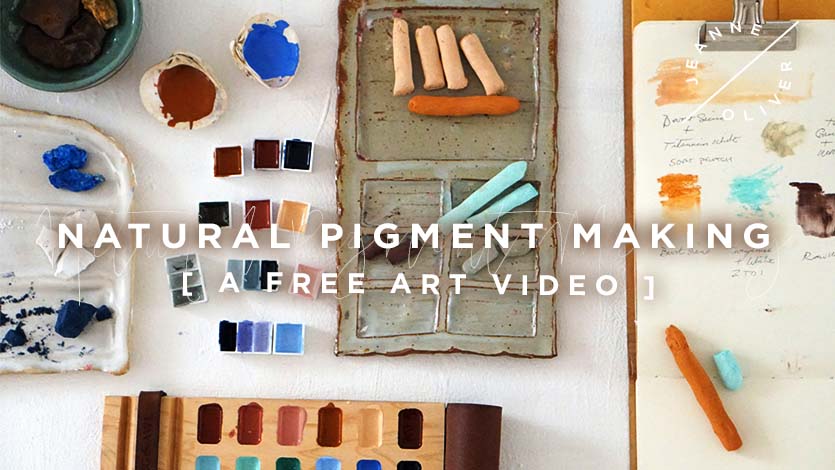 Free Art Video | Natural Pigment Making with Kristy Kensinger