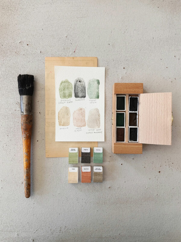 Joshua Tree | Vintage Mineral Watercolor Wooden Box Set