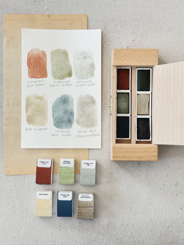 Torrey Pines | Vintage Mineral Watercolor Wooden Box Set
