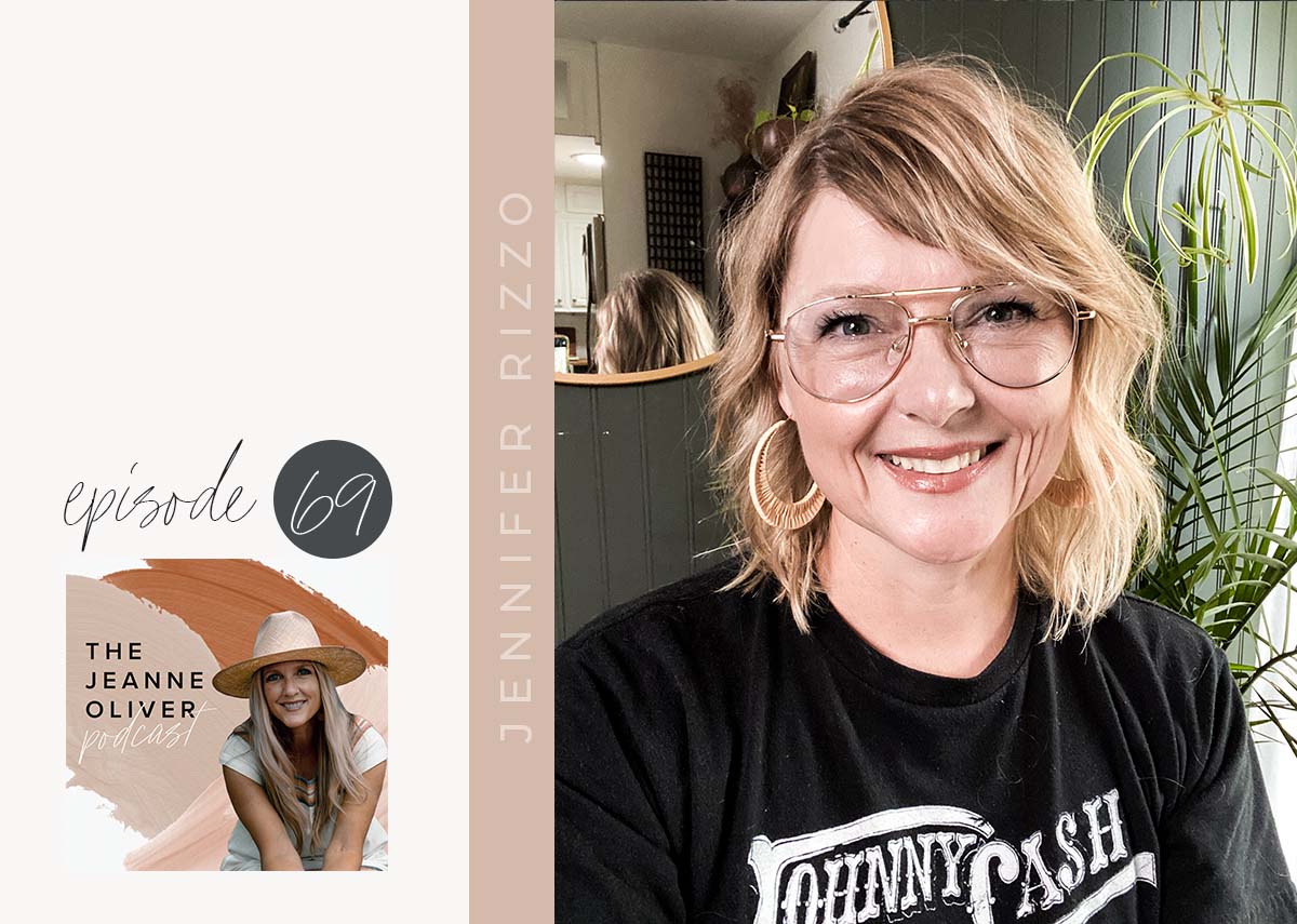 The Jeanne Oliver Podcast Episode Sixty Nine | The Kitchen Table Creative Club with Jennifer Rizzo