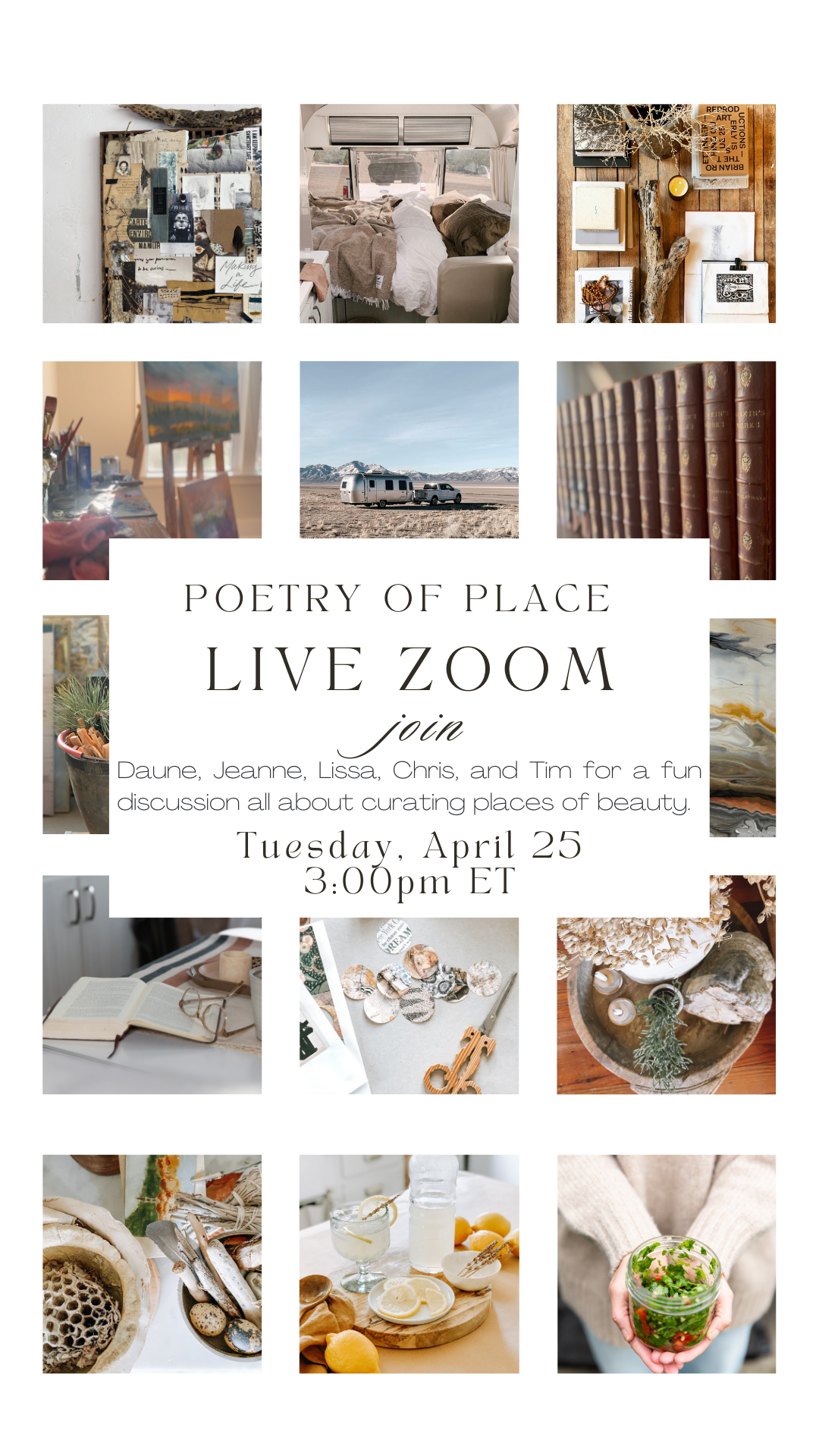 Poetry of Place | Join the Free Zoom