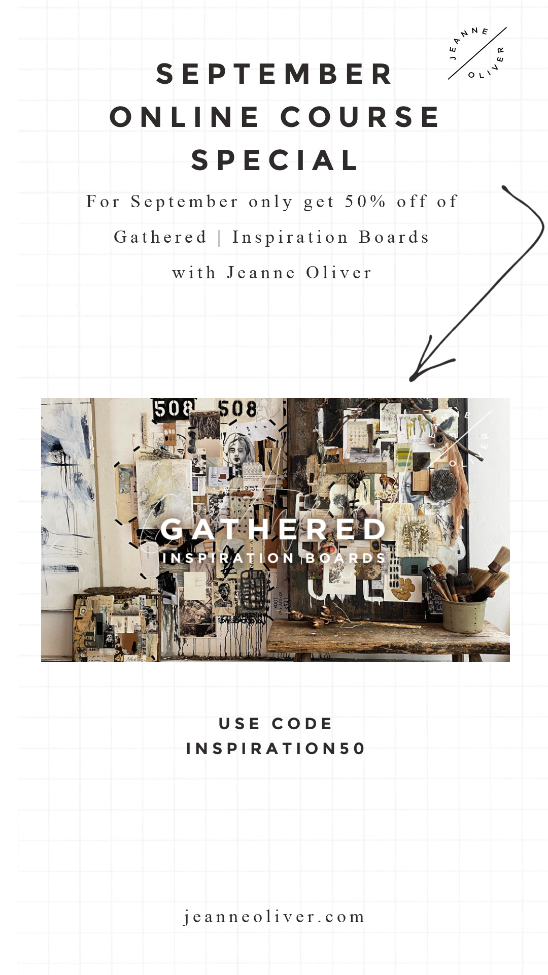September Online Course Special | Gathered Inspiration Boards 50% Off